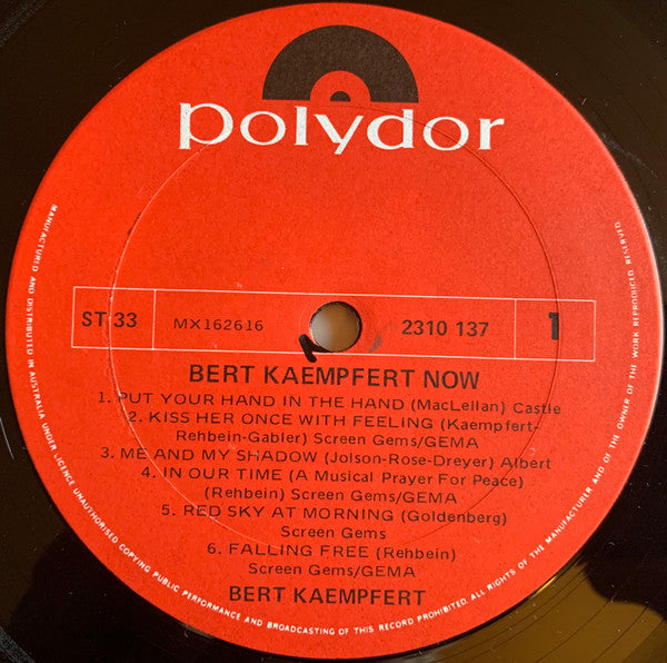 Bert Kaempfert : Bert Kaempfert Now! (LP, Album)
