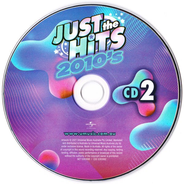 Various : Just The Hits: 2010's (2xCD, Comp)