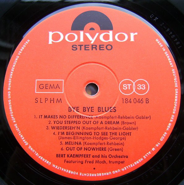 Bert Kaempfert & His Orchestra : Bye Bye Blues (LP, Album)