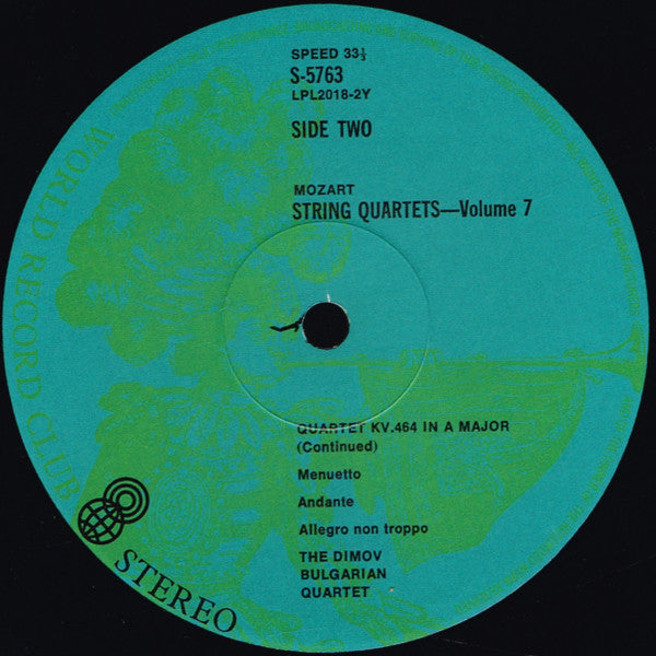 Mozart* : String Quartets (LP, Comp, Club)