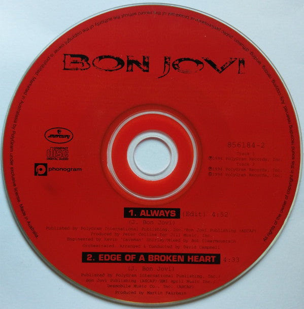 Bon Jovi : Always (CD, Single)
