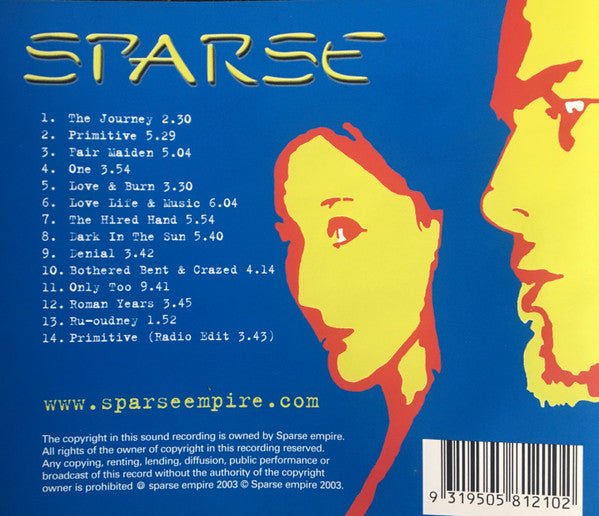 Sparse (3) : Love Life & Music (CD, Album)
