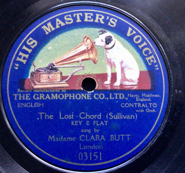 Clara Butt : The Lost Chord (Shellac, 12", S/Sided, 81 )