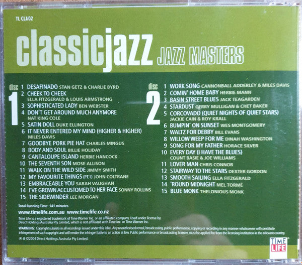 Various : Classic Jazz: Jazz Masters (2xCD, Comp, RE)