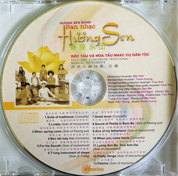 Huong Sen Band : Ban nhạc Hương Sen : Solo And Concertor Traditional Musical Instruments (CDr)