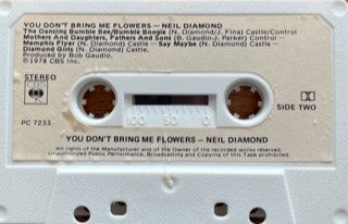 Neil Diamond : You Don't Bring Me Flowers (Cass, Album)