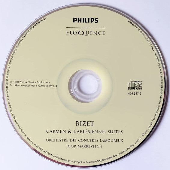 Georges Bizet - Orchestre Des Concerts Lamoureux, Igor Markevitch : Carmen & L'Arlésienne: Suites (CD, Album, RE)