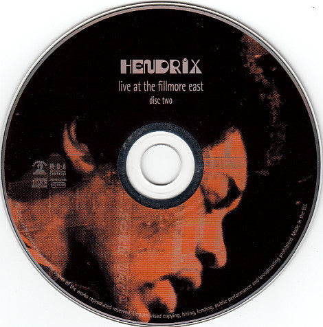 Hendrix* : Live At The Fillmore East (2xCD, Album, RM)