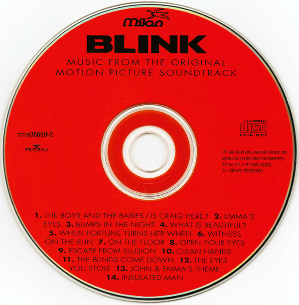 Brad Fiedel, The Drovers : Blink: Music From The Original Motion Picture Soundtrack (CD, Album)