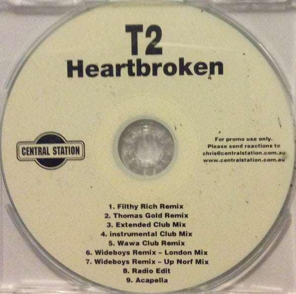 T2 (5) : Heartbroken (CDr, Single, Promo)