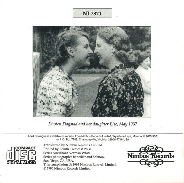 Kirsten Flagstad : In Song (CD, Comp, Mono, RM)