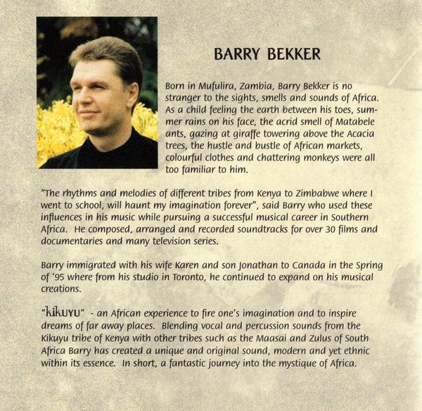 Barry Bekker : Kikuyu (CD, Album)