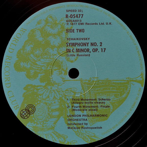 Tchaikovsky*, Mstislav Rostropovich, London Philharmonic Orchestra : Symphony No. 2 In C Minor, Op. 17 'Little Russian' (LP, Album, Quad, Club)