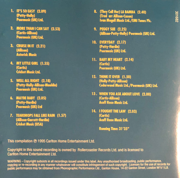 The Crickets (2) : Well... All Right The Crickets Collection (CD, Comp)