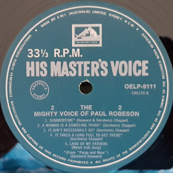 Paul Robeson : The Mighty Voice Of Paul Robeson (LP, Mono)