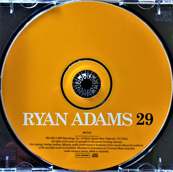 Ryan Adams : 29 (CD, Album)