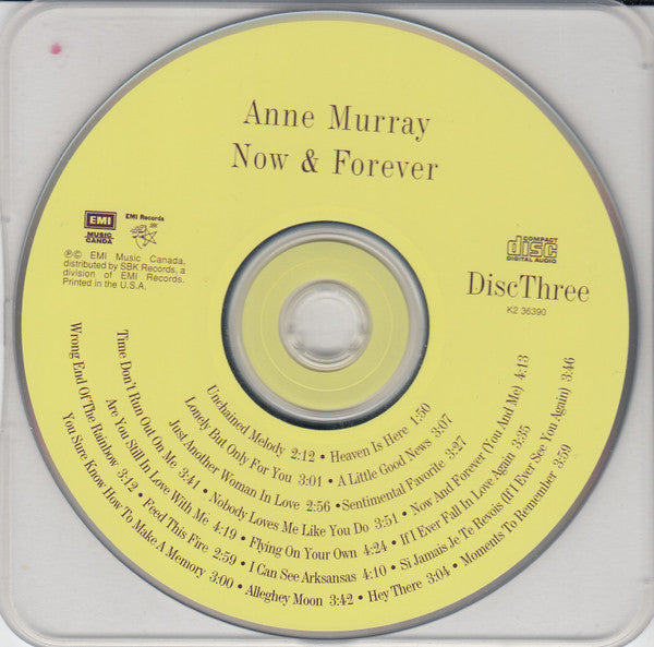 Anne Murray : Now & Forever (3xCD, Album, Comp)