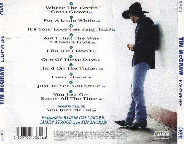 Tim McGraw : Everywhere (CD, Album)