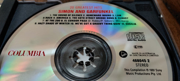 Simon & Garfunkel : 20 Greatest Hits (CD, Comp)