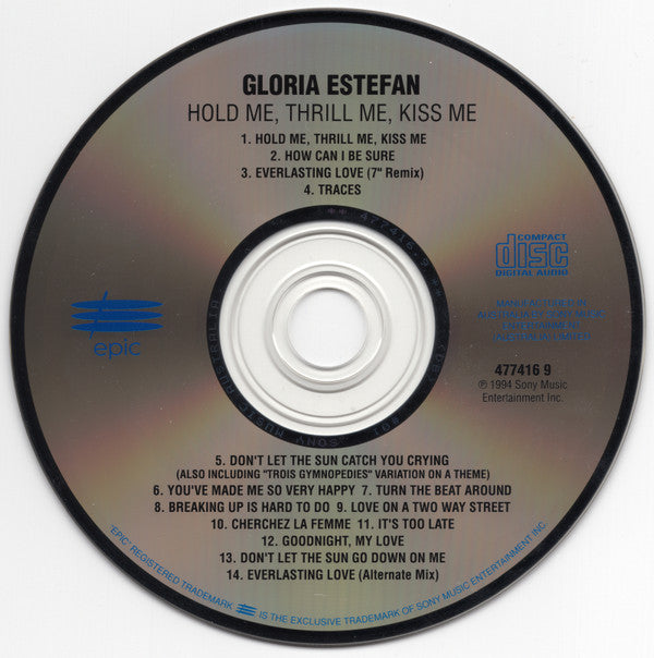 Gloria Estefan : Hold Me, Thrill Me, Kiss Me (CD, Album)