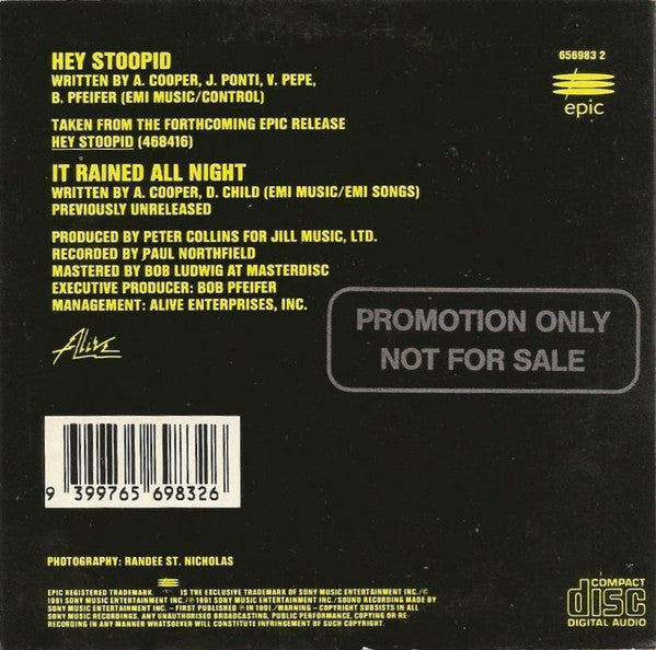 Alice Cooper (2) : Hey Stoopid (CD, Single)
