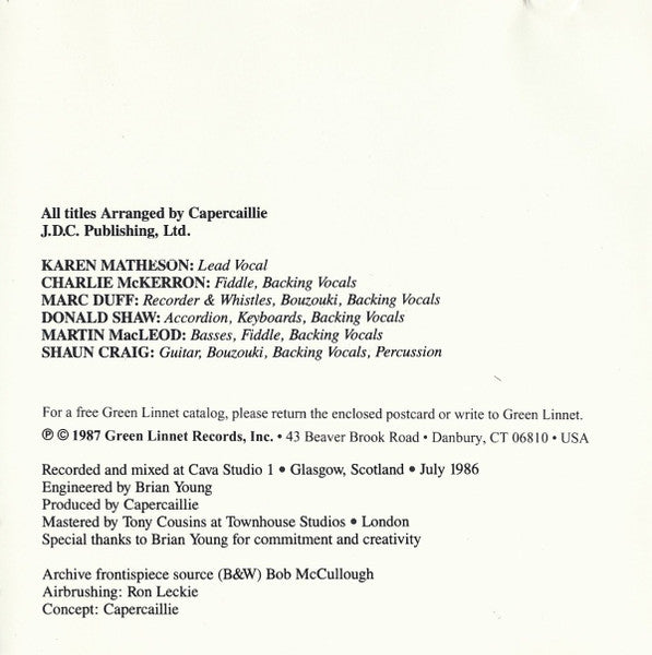 Capercaillie : Crosswinds (CD, Album, RE)