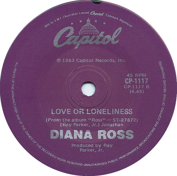 Diana Ross : Up Front (7", Single)