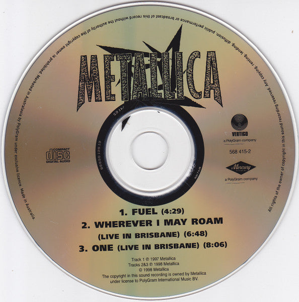 Metallica : Fuel (CD, Single, Ltd, CD2)