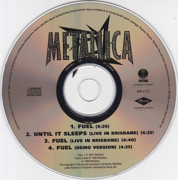 Metallica : Fuel (CD, Single, Ltd, CD3)