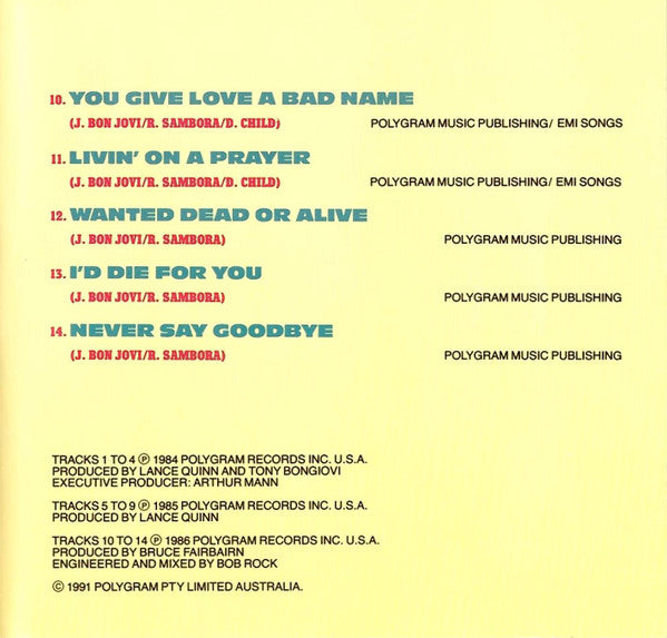 Bon Jovi : Hard & Hot (CD, Comp, RE)