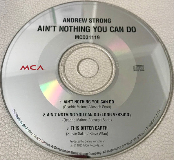 Andrew Strong : Ain't Nothing You Can Do (CD, Maxi)