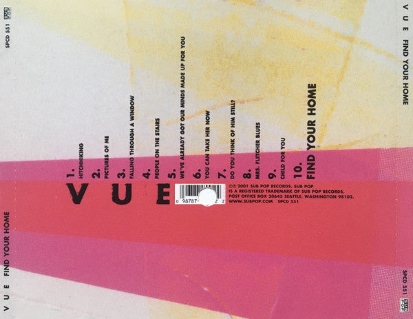 Vue : Find Your Home (CD, Album)