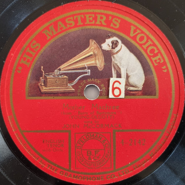 John McCormack (2) : Mother Machree (Shellac, 10", S/Sided)