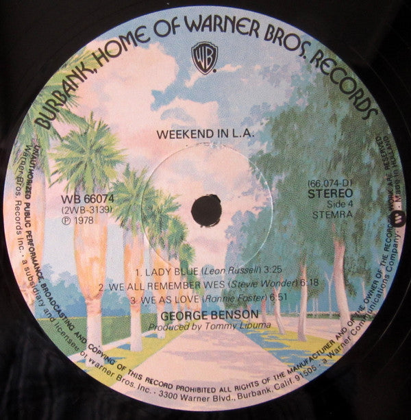 George Benson : Weekend In L.A. (2xLP, Album, Gat)