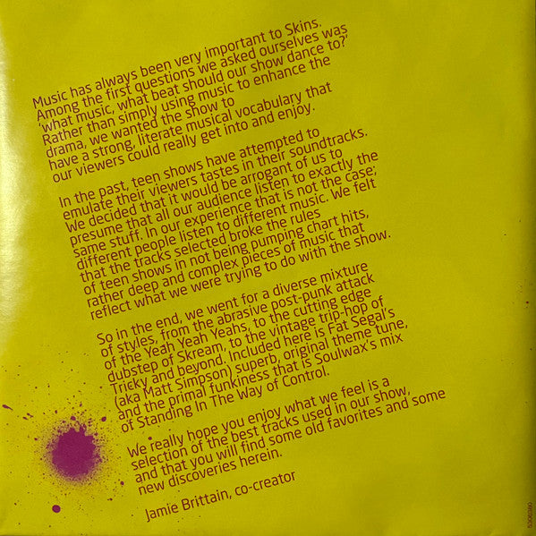 Various : Skins (The Soundtrack) (CD)
