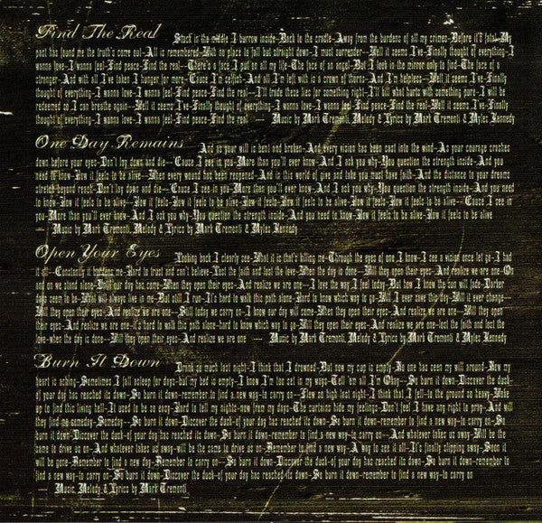Alter Bridge : One Day Remains (CD, Album)