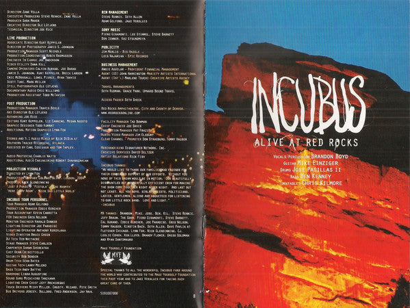 Incubus (2) : Alive At Red Rocks (DVD-V, PAL + CD)