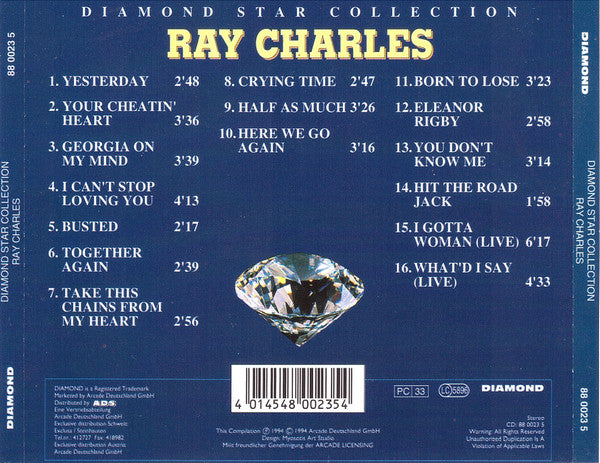 Ray Charles : Diamond Star Collection (CD, Comp)
