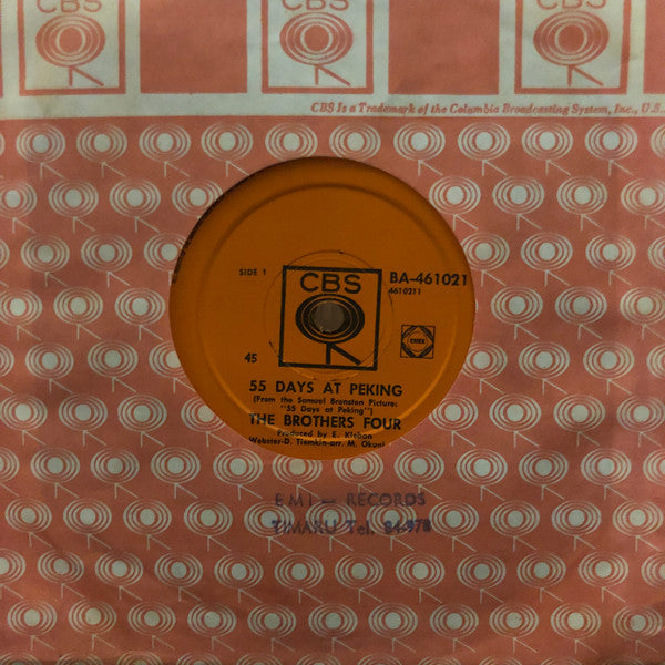 The Brothers Four : 55 Days At Peking (7", Single)