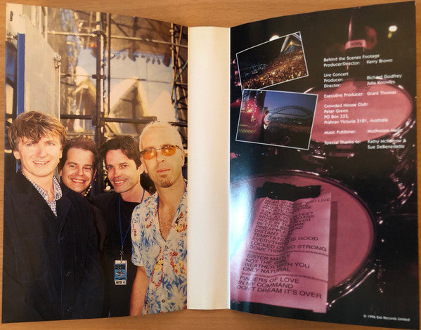 Crowded House : Farewell To The World, 24th November 1996 (VHS, Album, PAL)