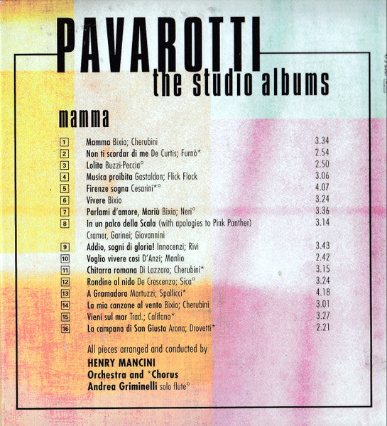 Luciano Pavarotti / Henry Mancini : Mamma (CD, Album, RE)