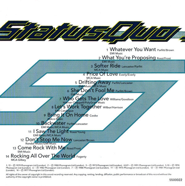 Status Quo : A Few Bars More (CD, Comp, RE, Dis)