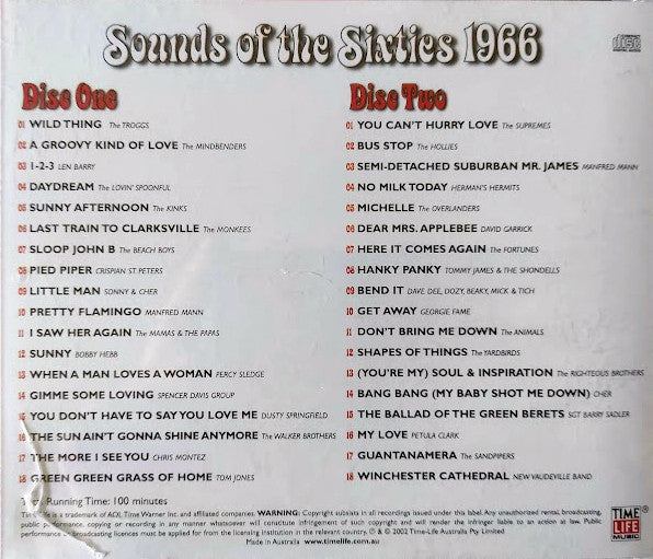 Various : Sounds Of The Sixties - 1966 (2xCD, Comp)