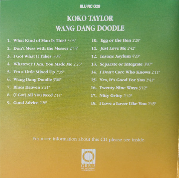 Koko Taylor : Wang Dang Doodle (CD, Comp, RM)