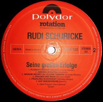 Rudi Schuricke : Caprifischer (LP, Album, RE)