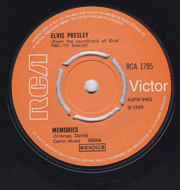Elvis Presley : If I Can Dream (7", Single)