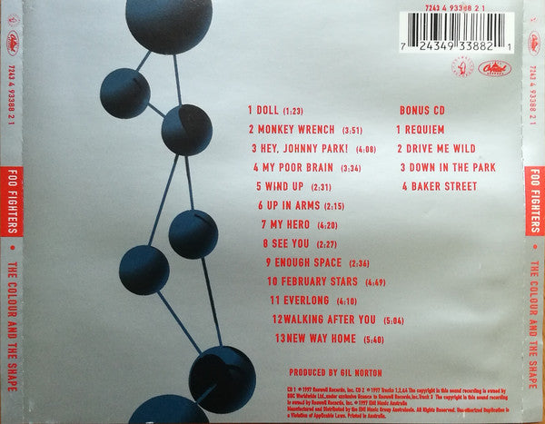 Foo Fighters : The Colour And The Shape (2xCD, Album, Tou)