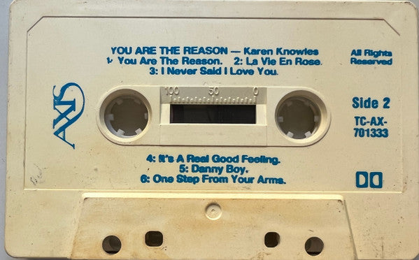 Karen Knowles : You Are The Reason (Cass, Album, RE)