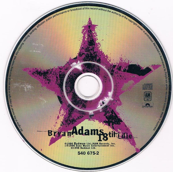 Bryan Adams : 18 Til I Die (CD, Album, RE)