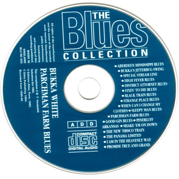 Bukka White : Parchman Farm Blues (CD, Comp, RE)